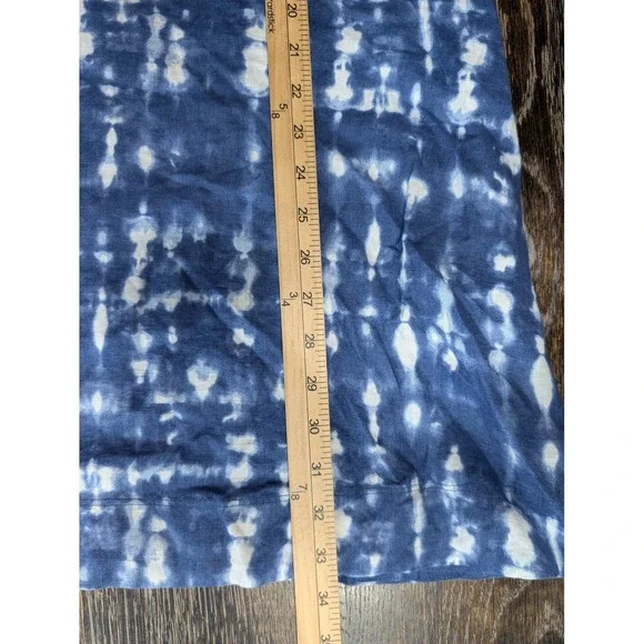Tahari Dress Womens S Blue Short Tie Dye Sundress A-Line Linen Pockets - Picture 5 of 8